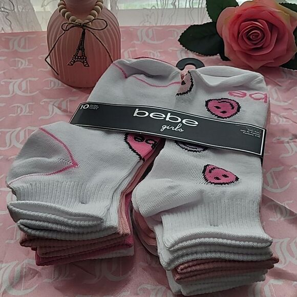 1724  BEBE Girls Size 4-10   Set of 10 pairs NWT - Picture 2 of 4